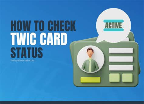 , applicants can check the progress of their enrollments. . Check on twic card status